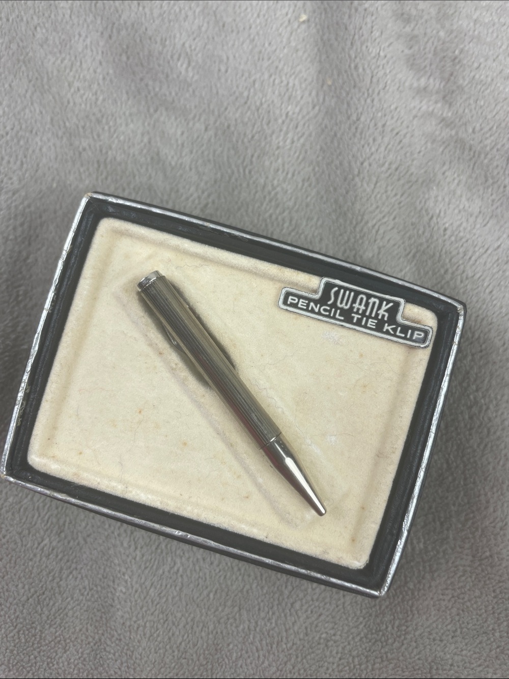 Swank Vintage Mechanical Pencil Tie Clip